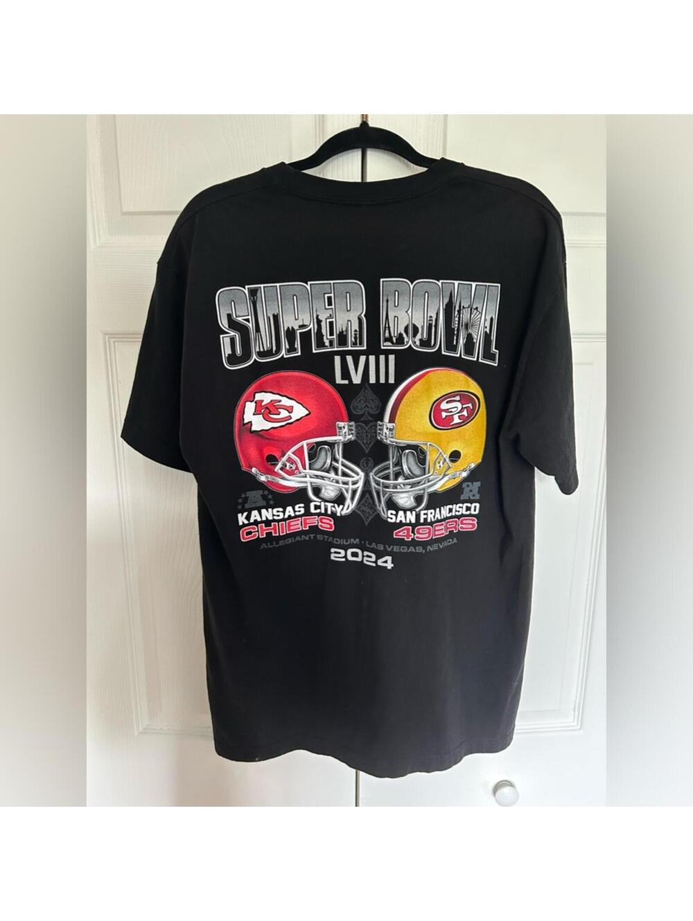 Super Bowl LVIII NFL Official Shirt - 49ers/Kansas City Chiefs - L - NWOT